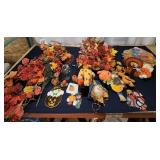 H4 - Fall and Halloween Decoration Lot w Assorted