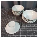 N3 - 14 Matching 7-Inch Serving Bowls of fourteen