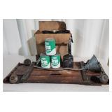 S2 - Texaco Ursa Oil Cans, Mechanic's Cr Lot inclu