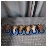 T5 - Set of 6 Heavy-Duty Swivel Casters Set of 6 h