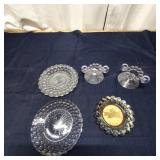 I2 - Anchor Hocking Bubble Glass Plates Collection