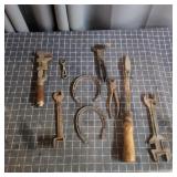 T2 - Assorted Antique Hand Tools and Hor Collectio