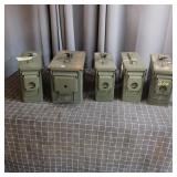 P2 - Five Military Surplus Ammo Cans Set of five m