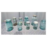 P3 - Vintage Blue Ball Mason Jar Collect Collectio