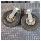 T5 - Heavy-Duty Pneumatic Casters with 4 Two heavy