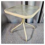 YD - Small Metal Patio Side Table with G Small out