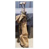 T4 - Antique Golf Bag with Hickory Shaft Canvas go