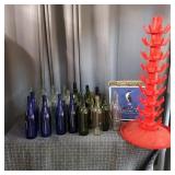 S3 - Wine Bottle Drying Tree with Assort Red plast