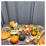 T1 - Fall D©cor Lot with Pumpkins, Cand Assorted
