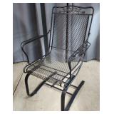YD - Wrought Iron Spring Rocker Patio Ch Wrought i