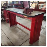 R3 - Heavy-Duty Red Steel Workbench with Heavy-dut