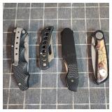 MC - Lot of Four Folding Pocket Knives Collection