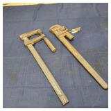 T5 - Large F-Clamp and Pipe Wrench Set Heavy-duty