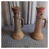 Pair of Cast Iron Screw Jacks 2x12 Two cast iron s