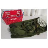 T6 - Military Duffle Bag and Meijer Shop Lot inclu