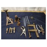 T5 - Automotive Tool Lot with Jack Stand Assortmen