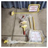 T3 - Wheel Chock Safety System with Sign Complete