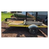 Yd - Custom Flatbed Utility Trailer with Single-ax