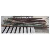 Yd - 14 Steel T-Posts 6 Ft Tall Fence Po Lot of fo