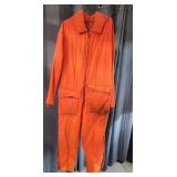P1 - Orange Insulated Quilted Coveralls One-piece