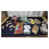 J3 - Holiday Decor Lot with Cookie Cutte Assorted