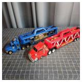 T1 - Hot Wheels Car Carrier Trucks with Two Hot Wh