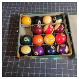 S3 - Belgian Pool Ball Set with Original Complete