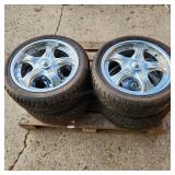 YD - Set of 4 Chrome 17-Inch Wheels with Set of 4