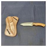 C3 - Damascus Steel Fixed Blade Knife wi Fixed bla