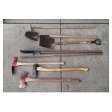 Yd - Lot of Hand Tools - Shovels, Axes, Collection
