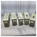 P2 - Five M19A1 Military Ammo Cans Set of five mil