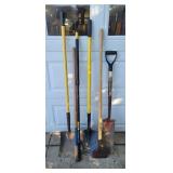 Yd - Lot of 6 Shovels and Digging Tools Collection