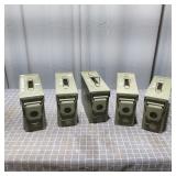 P2 - Five Military Surplus M19A1 Ammo Ca Set of fi