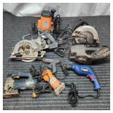 T5 - Lot of 7 Power Tools - Skilsaw, Bos Comprehen