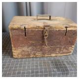T2 - Primitive Wooden Tool Box with Anti Handmade
