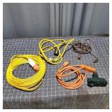 T2 - Extension Cord Lot with Multi-Outle Assortmen