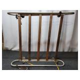 Yd - Vintage Car Roof Rack with Wood Sla Automotiv