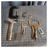 Flb - Assorted C-Clamps and Locking Plie Collectio