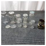I2 - Antique Glass Canning Jars with Wir Collectio