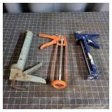 Flb - Three Caulking Guns Assorted Style Lot of th