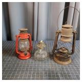 S2 - Collection of Three Kerosene Oil La Set of th