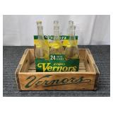 G2 - Vernors Ginger Ale Wooden Crate wit Vernors g