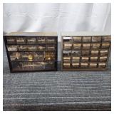 H2 - Two Small Parts Organizer Cabinets Pair of me