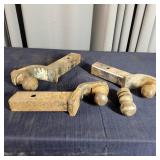 T4 - Assorted Trailer Hitch Ball Mounts Lot of tra