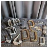 H3 - Assorted C-Clamps, Vises, and Toggl Collectio
