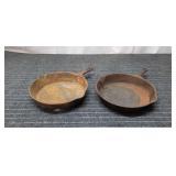 L5 - Two Cast Iron Skillets with Pour Sp Pair of c