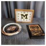 I2 - Three Themed Wall Clocks - Michigan Collectio