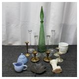 E2 - Decorative Lot Glass & Metal Candle Assorted
