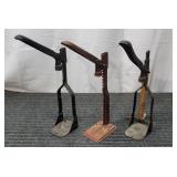 I2 - Three Cast Iron Bottle Cappers Set of three l