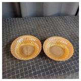 Mc - Anchor Hocking Fire King Peach Lust Pair of A